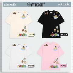 Áo thun FIDE SHIN Bút Chì phông unisex form rộng local brand nam nữ cổ tròn oversize - AT104