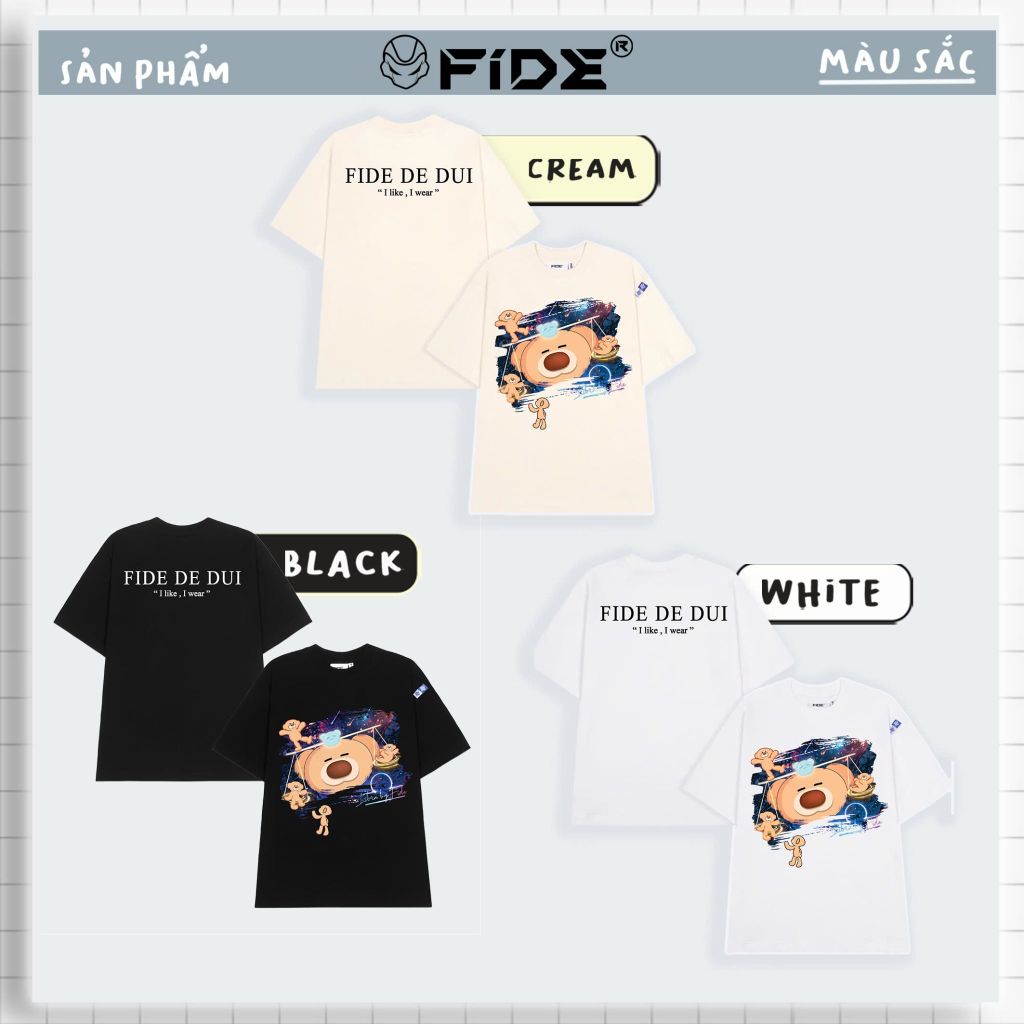 Áo thun FIDE Cung Hoàng Đạo phông unisex local brand nam nữ cổ tròn oversize - AT105 (Thiên Bình)