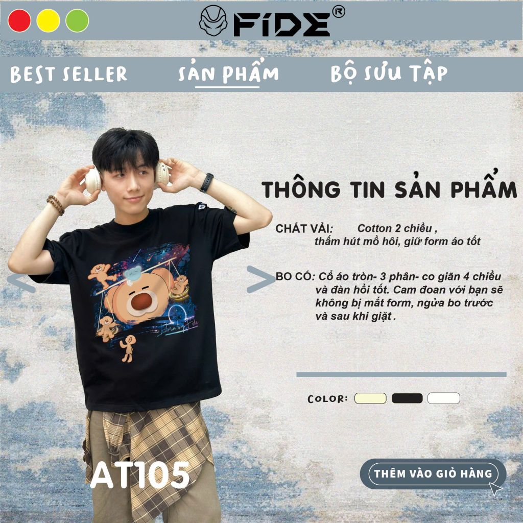 Áo thun FIDE Cung Hoàng Đạo phông unisex local brand nam nữ cổ tròn oversize - AT105 (Thiên Bình)