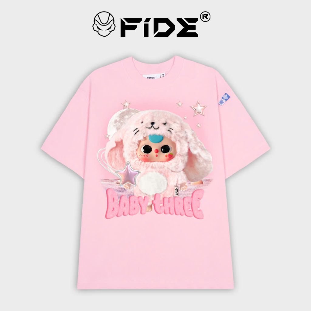 Áo thun FIDE Baby Three phông unisex form rộng local brand nam nữ cổ tròn oversize - AT106
