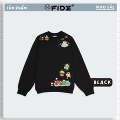 Áo Sweater FIDE Shin Bút Chì unisex nam nữ Sweater Cotton oversize form rộng -SW09