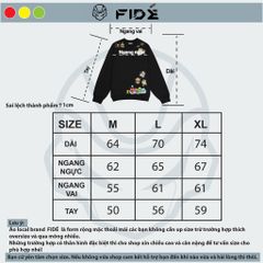 Áo Sweater FIDE Shin Bút Chì unisex nam nữ Sweater Cotton oversize form rộng -SW09