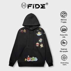 Áo hoodie FIDE Shin Bút chì phông trơn nam nữ HOODIE - HD07