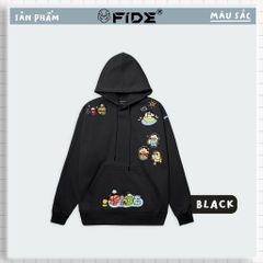 Áo hoodie FIDE Shin Bút chì phông trơn nam nữ HOODIE - HD07