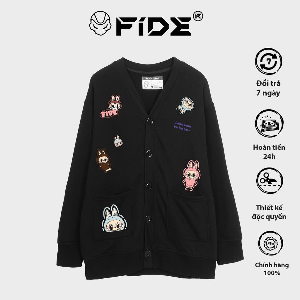 Áo Cardigan FIDE áo khoác nỉ chân cua - CAR10