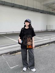 Áo thun FIDE Labubu phông unisex local brand nam nữ cổ tròn oversize - AT107