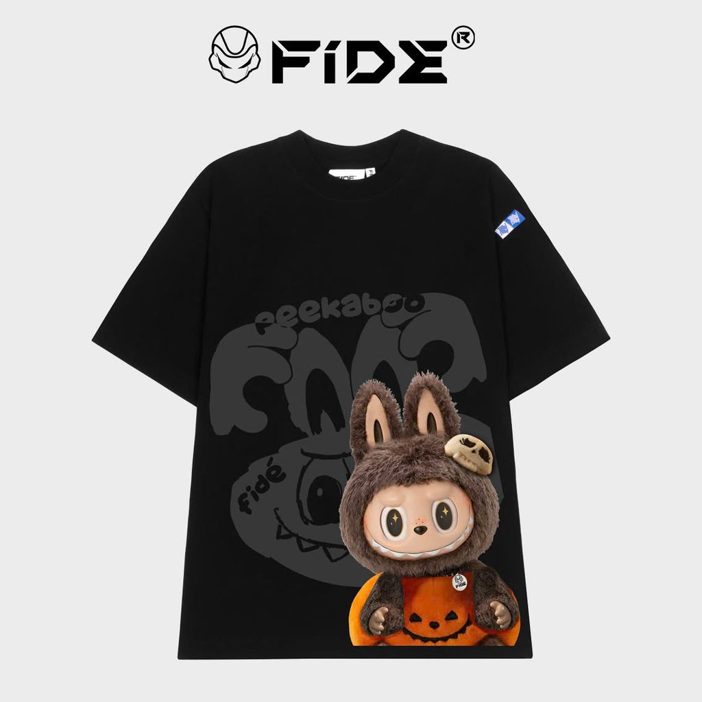 Áo thun FIDE Labubu phông unisex local brand nam nữ cổ tròn oversize - AT107