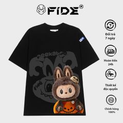 Áo thun FIDE Labubu phông unisex local brand nam nữ cổ tròn oversize - AT107