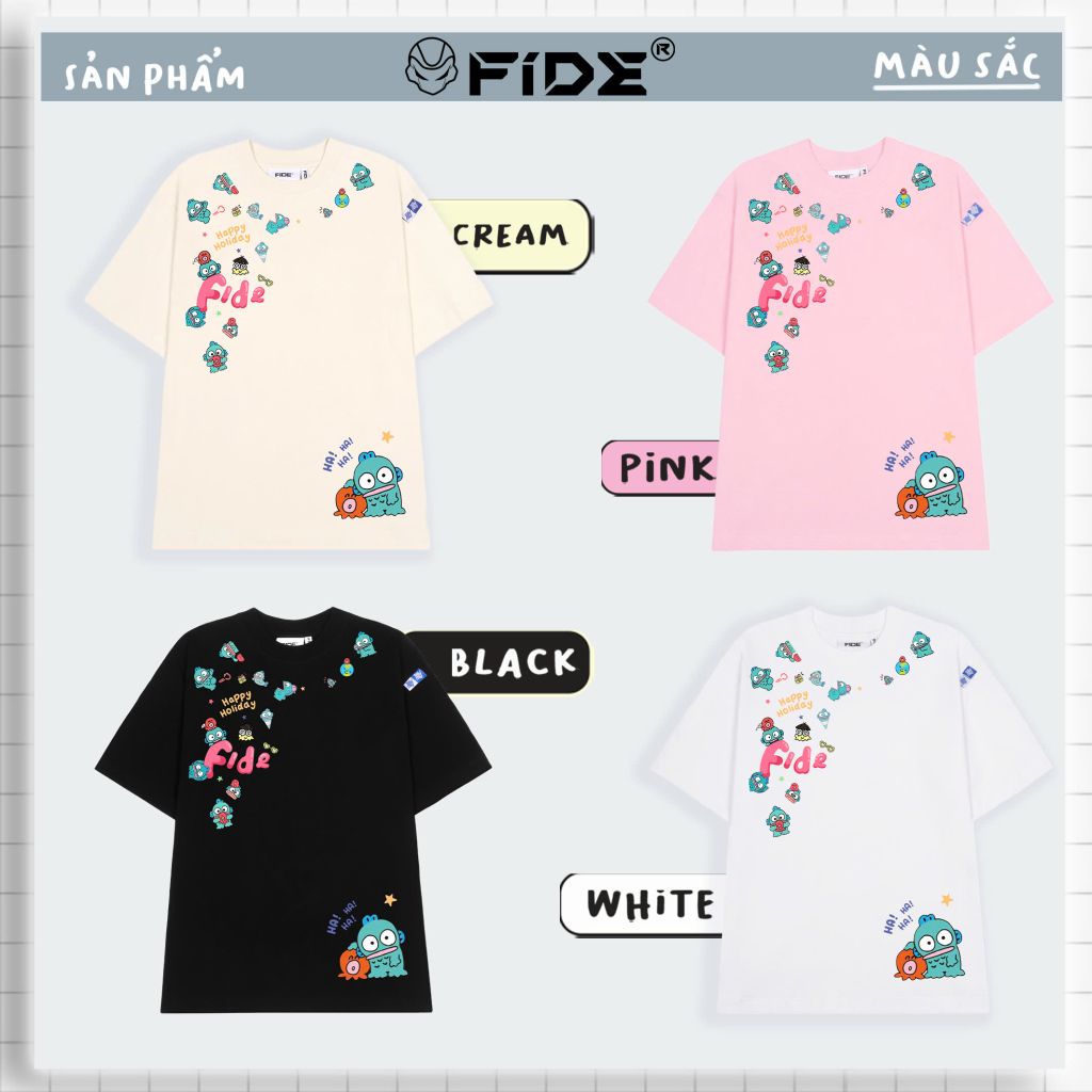 Áo thun FIDE Cá Hề phông unisex local brand nam nữ cổ tròn oversize - AT108