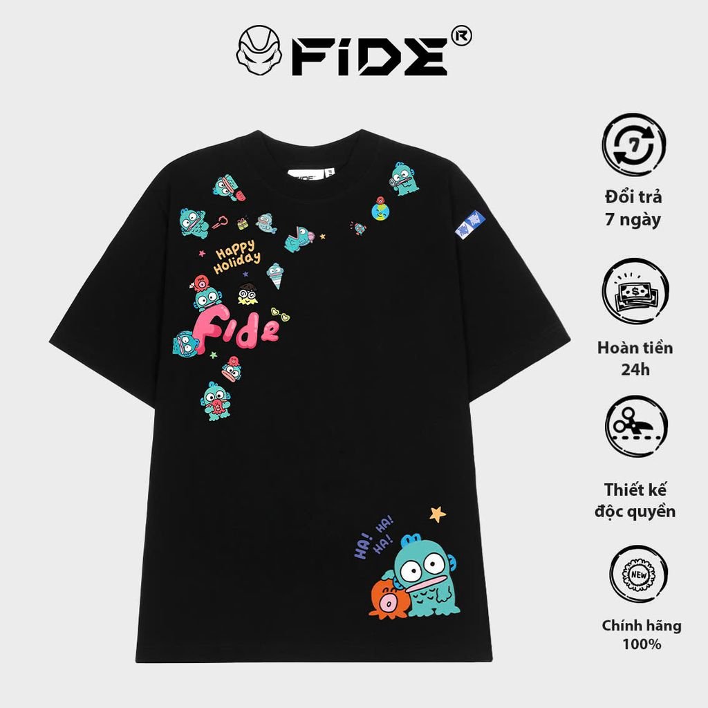 Áo thun FIDE Cá Hề phông unisex local brand nam nữ cổ tròn oversize - AT108