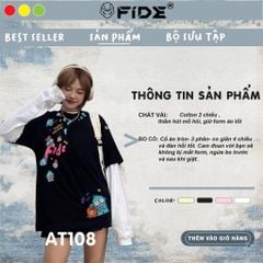 Áo thun FIDE Cá Hề phông unisex local brand nam nữ cổ tròn oversize - AT108