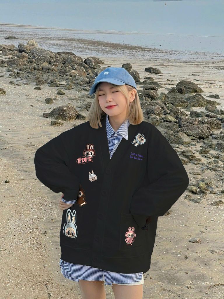 Áo Cardigan FIDE áo khoác nỉ chân cua - CAR10