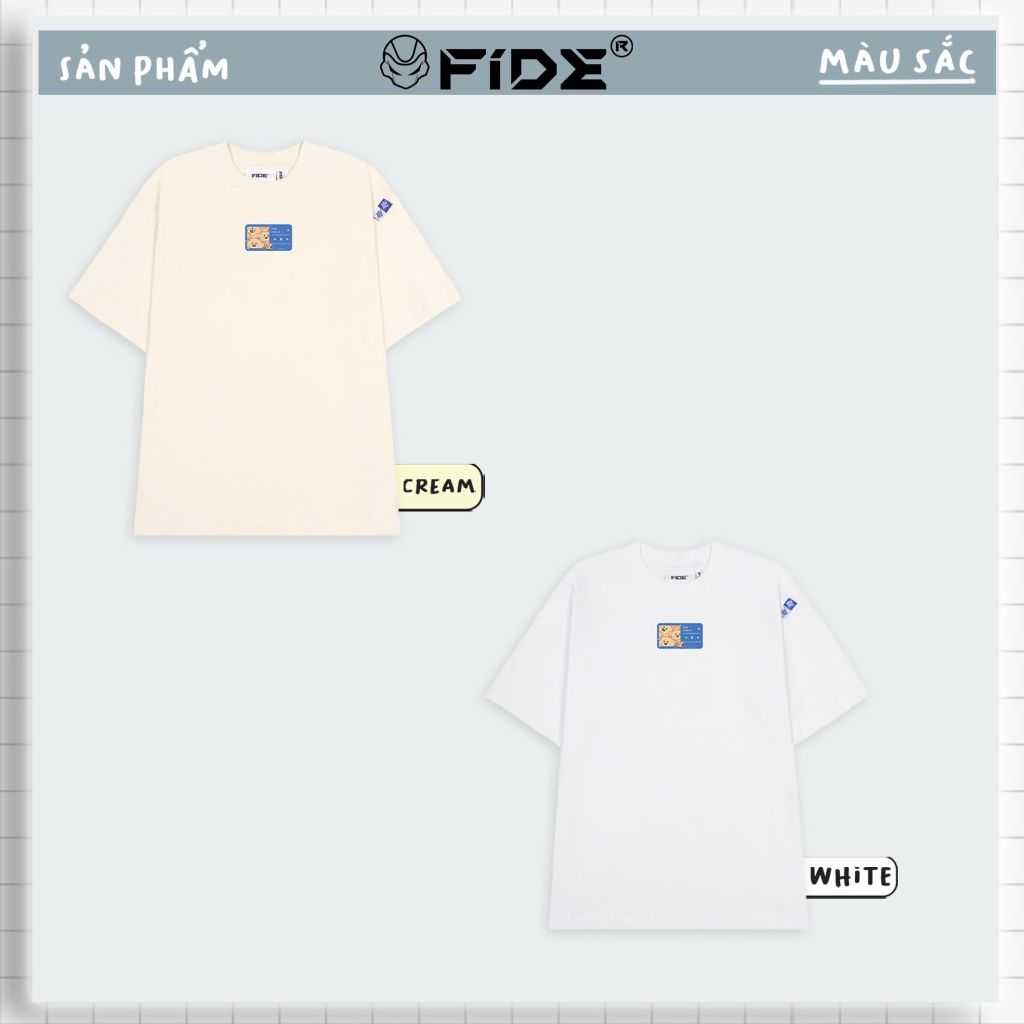 Áo thun FIDE TEDDY phông unisex form rộng local brand nam nữ cổ tròn oversize - AT110