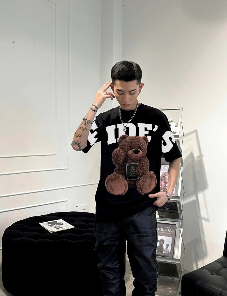 Áo thun FIDE TEDDY phông unisex form rộng local brand nam nữ cổ tròn oversize - AT109