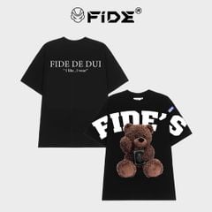 Áo thun FIDE TEDDY phông unisex form rộng local brand nam nữ cổ tròn oversize - AT109