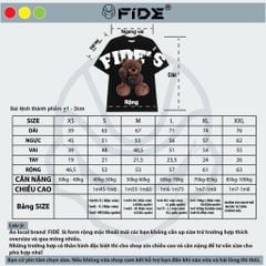 Áo thun FIDE TEDDY phông unisex form rộng local brand nam nữ cổ tròn oversize - AT109