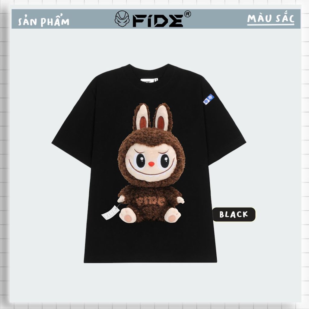 Áo thun FIDE LABUBU phông unisex form rộng local brand nam nữ cổ tròn oversize - AT111