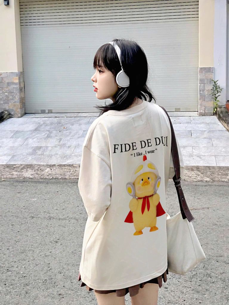 Áo thun FIDE UpsetDuck phông unisex form rộng local brand nam nữ cổ tròn oversize - AT112
