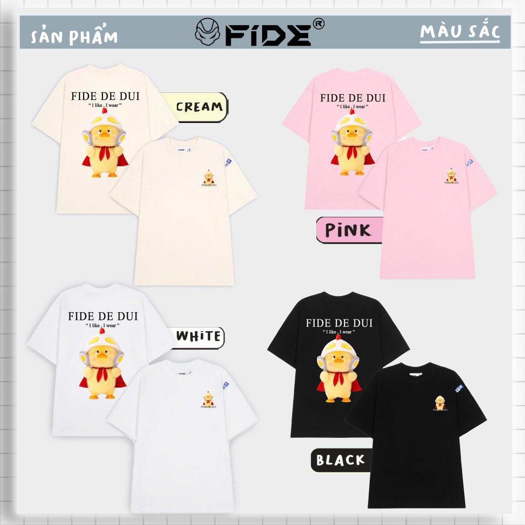 Áo thun FIDE UpsetDuck phông unisex form rộng local brand nam nữ cổ tròn oversize - AT112