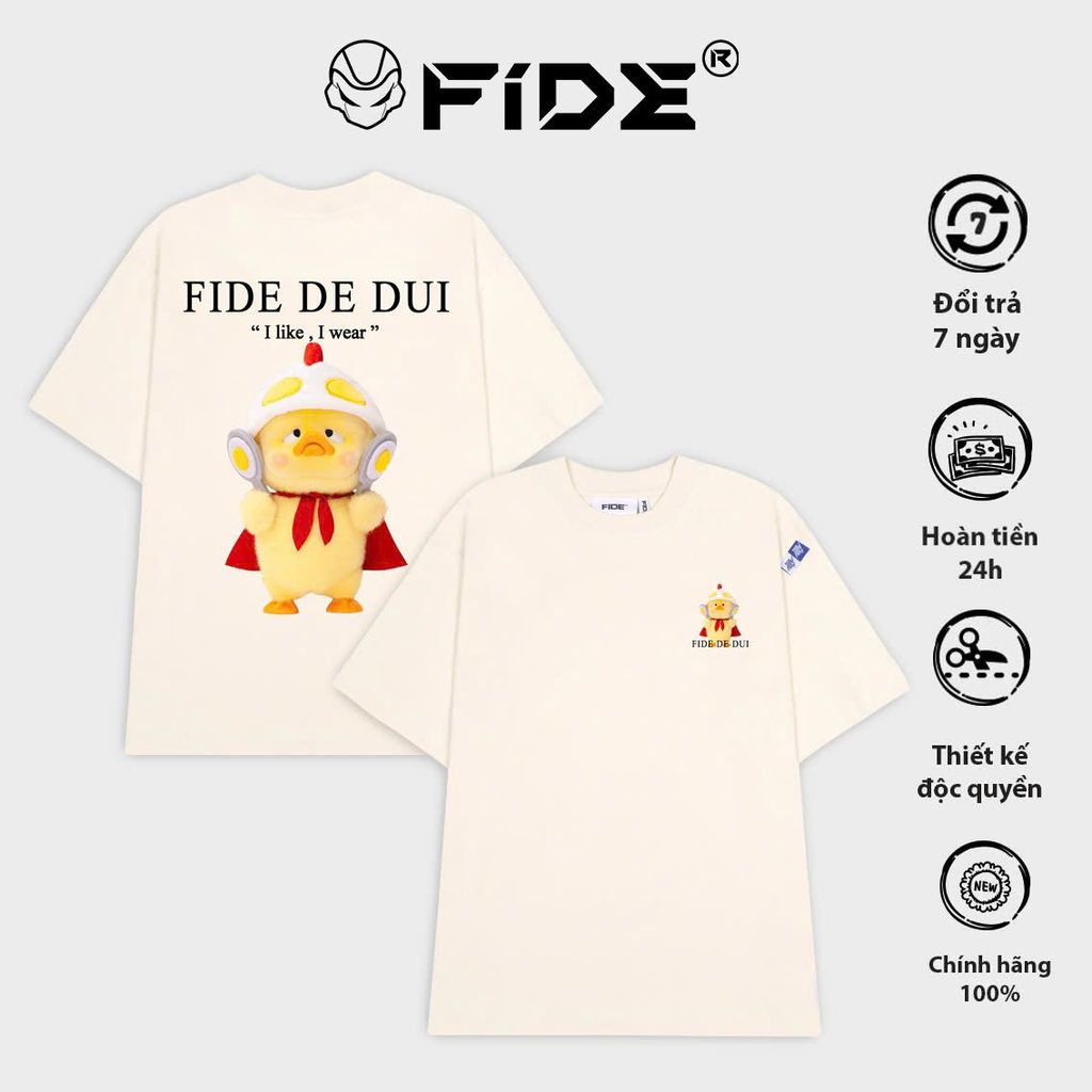 Áo thun FIDE UpsetDuck phông unisex form rộng local brand nam nữ cổ tròn oversize - AT112