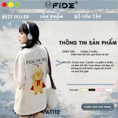Áo thun FIDE UpsetDuck phông unisex form rộng local brand nam nữ cổ tròn oversize - AT112