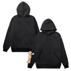 Áo hoodie FIDE TEDDY đính gấu phông trơn nam nữ HOODIE - HD09 (Tặng kèm gấu)