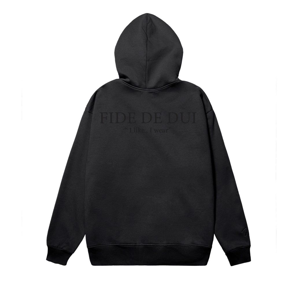 Áo hoodie FIDE TEDDY đính gấu phông trơn nam nữ HOODIE - HD09 (Tặng kèm gấu)