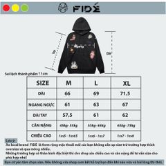 Áo hoodie FIDE Shin Bút chì phông trơn nam nữ HOODIE - HD07