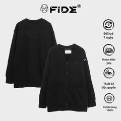 Áo Cardigan FIDE áo khoác Cotton trơn - CAR11