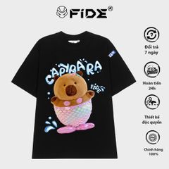 Áo thun FIDE Capybara phông unisex form rộng local brand nam nữ cổ tròn oversize - AT114