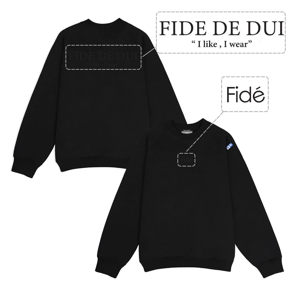 Áo Sweater FIDE unisex nam nữ Sweater Cotton oversize form rộng -SWT11