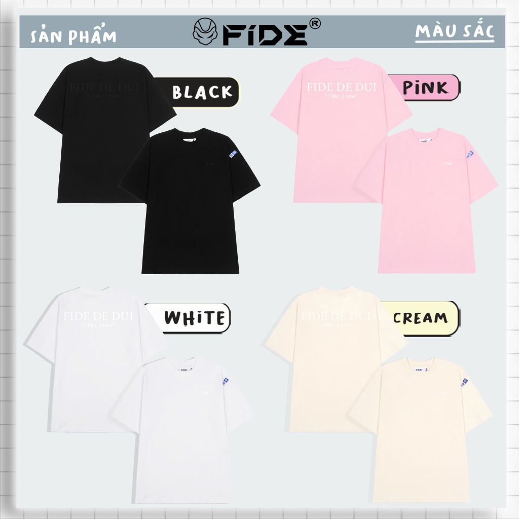 Áo thun FIDE phông unisex form rộng local brand nam nữ cổ tròn oversize - AT115