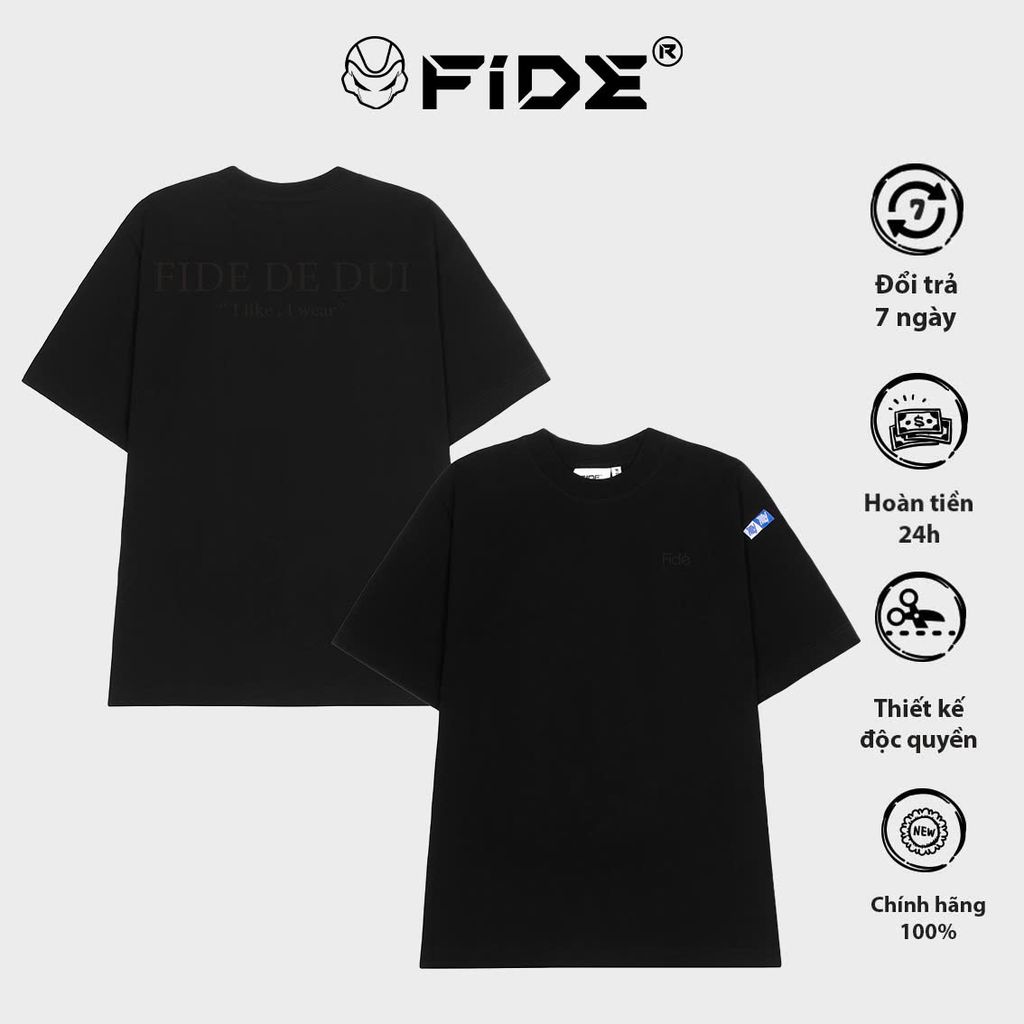 Áo thun FIDE phông unisex form rộng local brand nam nữ cổ tròn oversize - AT115