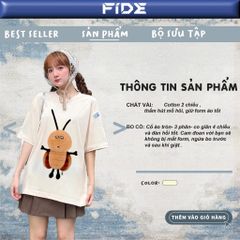 Áo thun FIDE Con gián tiểu cường hottrend phông unisex form rộng local brand nam nữ oversize AT116