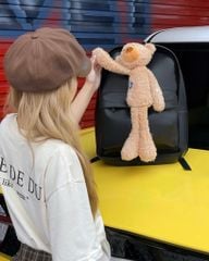 BALO Hottrend FIDE TEDDY balo da đính gấu 05 - BLG05 (TẶNG KÈM GẤU) Đeo Vai Backpack
