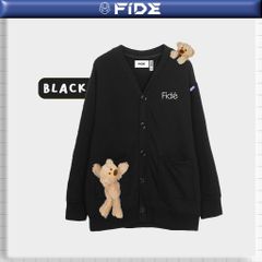 Áo Cardigan FIDE TEDDY áo khoác Cotton đính gấu- CAR12 (Tặng gấu)