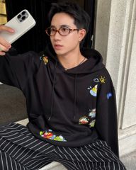 Áo hoodie FIDE Shin Bút chì phông trơn nam nữ HOODIE - HD07