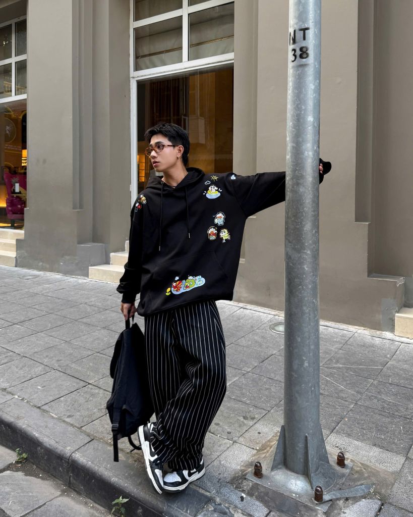 Áo hoodie FIDE Shin Bút chì phông trơn nam nữ HOODIE - HD07