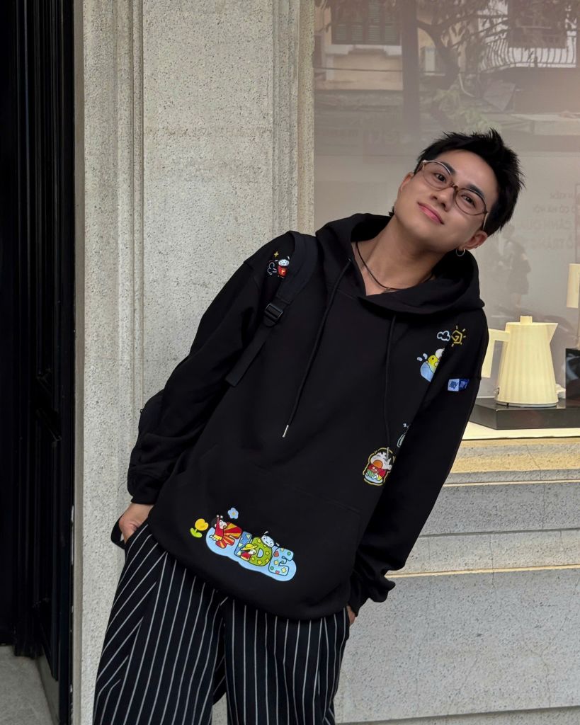 Áo hoodie FIDE Shin Bút chì phông trơn nam nữ HOODIE - HD07