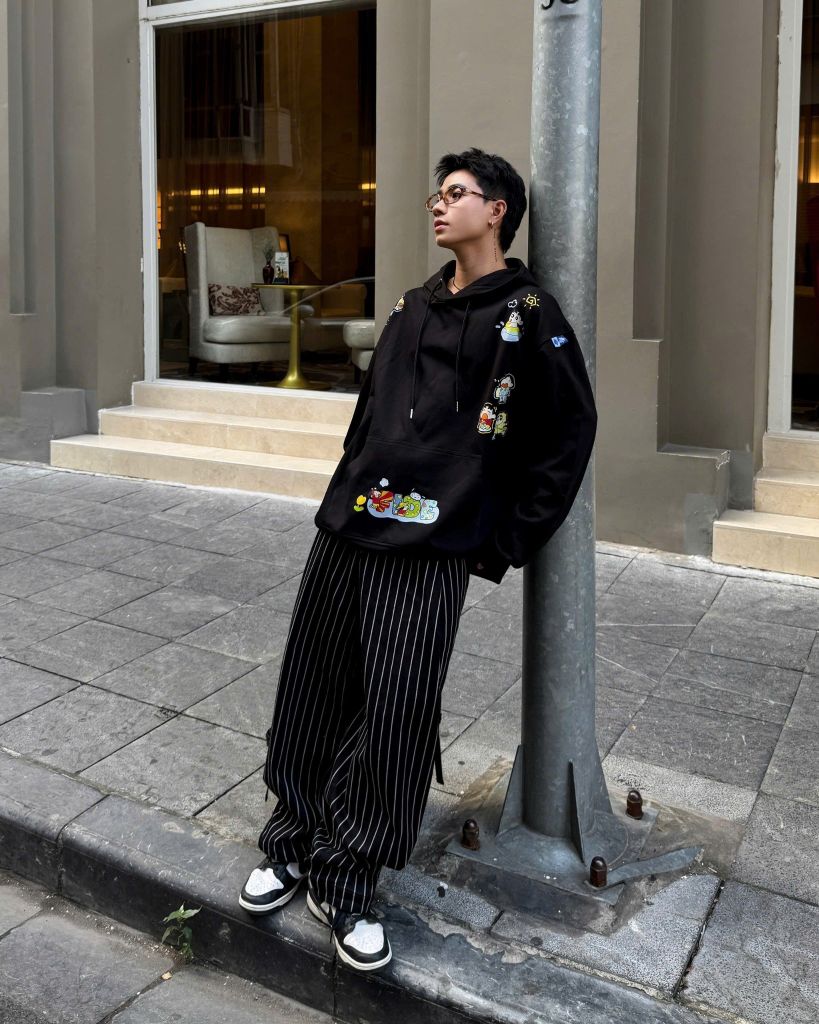 Áo hoodie FIDE Shin Bút chì phông trơn nam nữ HOODIE - HD07