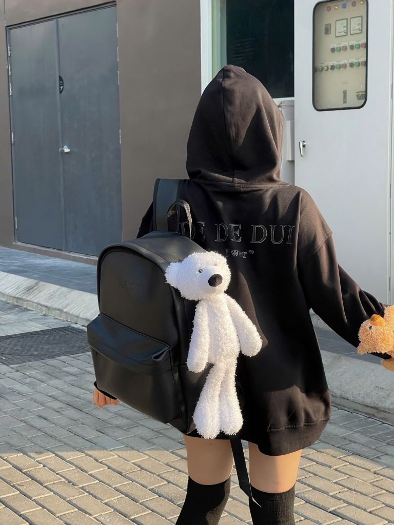 BALO Hottrend FIDE TEDDY balo da đính gấu 04 - BLG04 (TẶNG KÈM GẤU) Đeo Vai