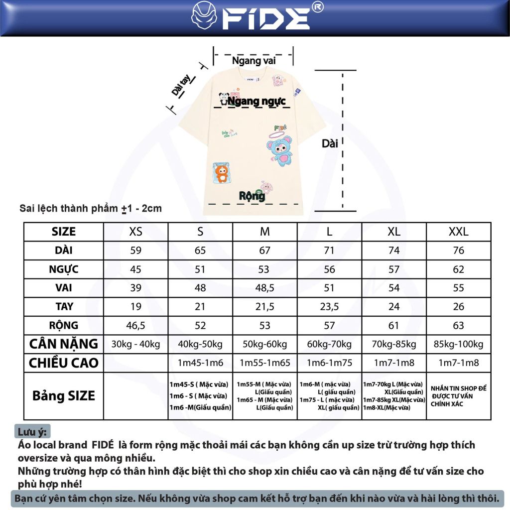 Áo thun FIDE Baby Three phông unisex form rộng local brand nam nữ cổ tròn oversize - AT121