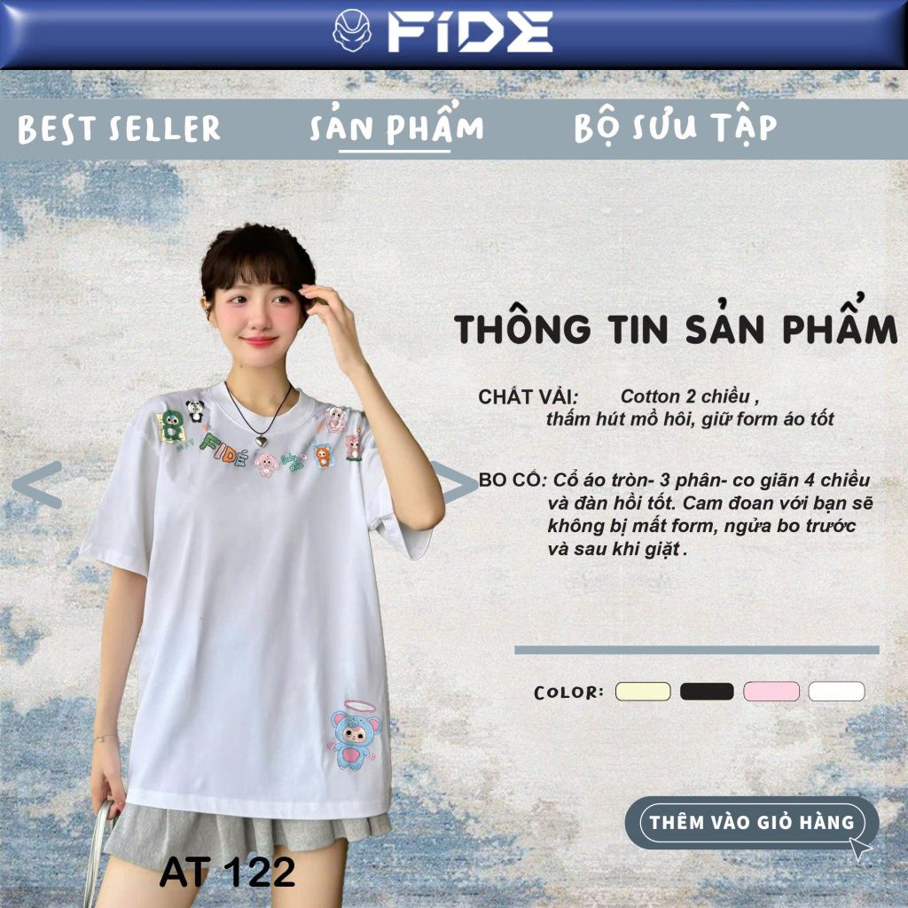 Áo thun FIDE Baby Three phông unisex form rộng local brand nam nữ cổ tròn oversize - AT122
