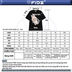 Áo thun FIDE LABUBU phông unisex form rộng local brand nam nữ cổ tròn oversize - AT120