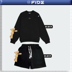 Set bộ quần áo FIDE TEDDY cotton unisex local brand nam nữ oversize Đính gấu CBG02(TẶNG GẤU)