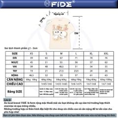 Áo thun FIDE TEEDY phông cotton unisex nam nữ form rộng cổ tròn áo đính gấu - AT68 (TẶNG GẤU)
