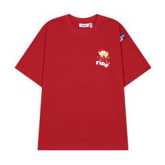 Áo thun JoyBear FIDE TEEDY phông cotton unisex nam nữ Form rộng cổ tròn đính gấu - AT126 (TẶNG GẤU)