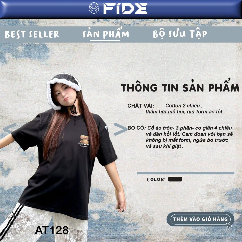 Áo thun FIDE Baby Three phông unisex form rộng local brand nam nữ cổ tròn oversize - AT128