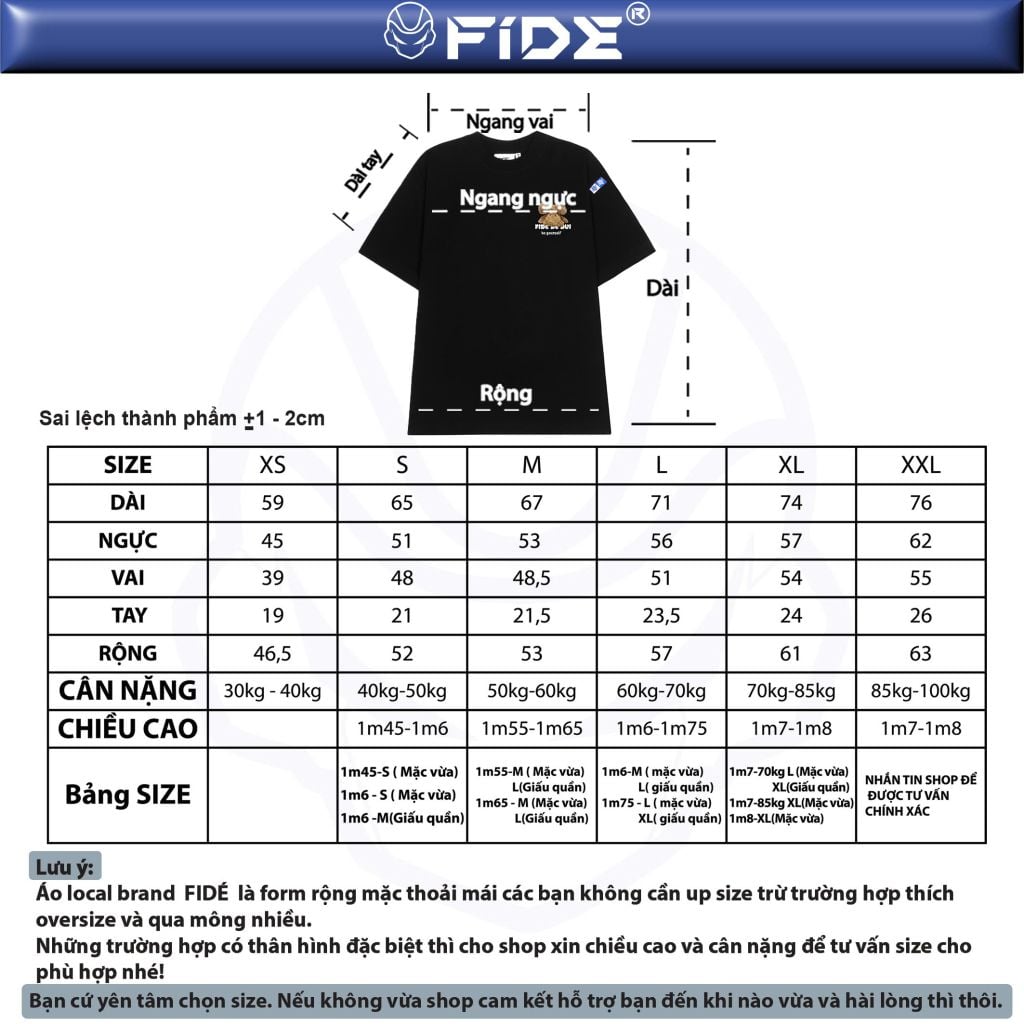 Áo thun FIDE Baby Three phông unisex form rộng local brand nam nữ cổ tròn oversize - AT128