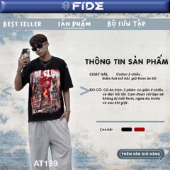 Áo thun Địa danh FIDE Sài Gòn phông cotton unisex nam nữ Form rộng cổ tròn - AT139